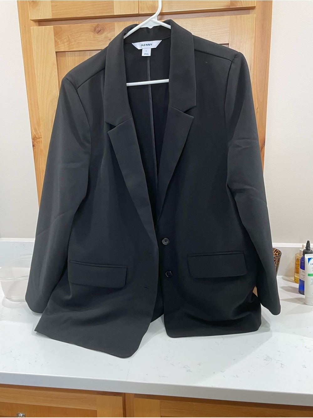 Old Navy Men's Black Single-Breasted Blazer